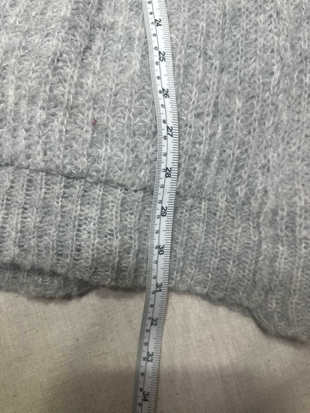 Free People Alpaca Wool Gray Open-Front Women's Knit Cardigan Sweater Women’s M - Picture 6 of 8